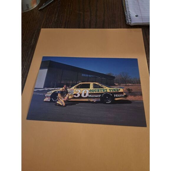 Vintage Michael Waltrip Country Time Racing Driver Card 8x5.5 NASCAR - Picture 1 of 2